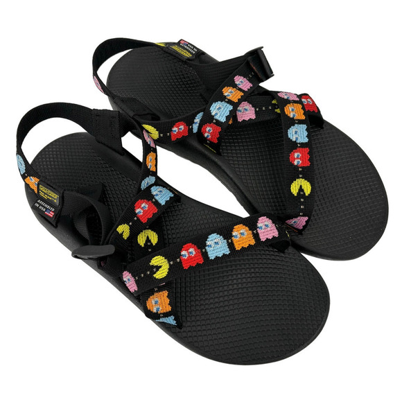 Chaco Classic Z1 Pac-Man Sandals Scaredy Ghost Black Men\'s Size 12